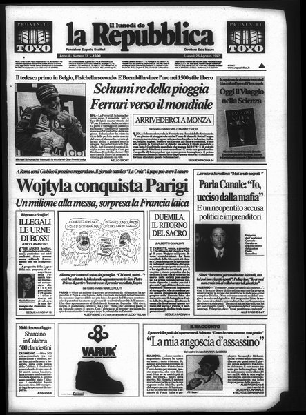 Il lunedì de La repubblica